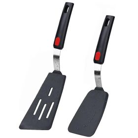 Silicone Spatula Turner Set of 2, 600¬∞F Heat Resistant Cooking Spatulas for Nonstick Cookware