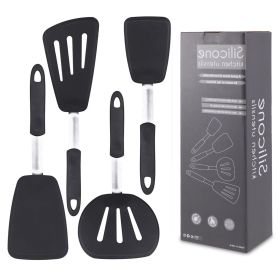 Silicone Spatula Turner Set of 4, 600¬∞F Heat Resistant Cooking Spatulas for Nonstick Cookware