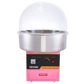 VEVOR Electric Cotton Candy Machine, 1000W Candy Floss Maker, Commercial Cotton Candy Machine with Stainless Steel Bowl, Sugar Scoop, and Cover