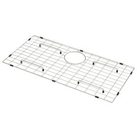 VEVOR Sink Protector Grid, 27.5"x13.5" Stainless Steel Sink Grates, Rear Drain Sink Grates with R5 Corner Radius, Large Sink Bottom Grids