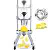 VEVOR 8-Section Commercial Easy Wedger Stainless Steel Blade Fruit Lime Slicer, Lemon Cutter 8 Wedges for Bar Restaurant