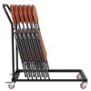 VEVOR Folding Chair Dolly, Iron Commercial Cart with 12 Chairs Capacity, Folding Chairs Rack Trolley with 4 Casters