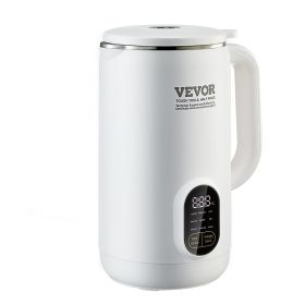 VEVOR Nut Milk Maker, 9-in-1 Soy Milk Maker with 12-Leaf Blades, 800ML Automatic Pant Based Soy/Oat Milk Maker with High Temperature Auto-Cleaning