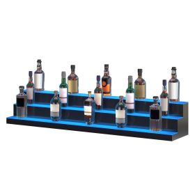 VEVOR LED Lighted Liquor Bottle Display Bar Shelf RF & App Control 60" 3-Step