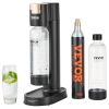 VEVOR Sparkling Water Maker, Soda Maker Machine for Home Carbonating, Seltzer Water Starter Kit with 2 BPA-free 1L PET Bottles, CO2 Cylinder