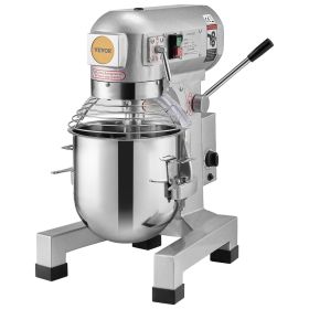 VEVOR Commercial Food Mixer 14L 3-Speed Stand Dough Mixer 550W for Restaurant