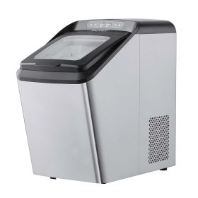 VEVOR Countertop Ice Maker, 30lbs in 24Hrs, Auto Self-Cleaning Portable Ice Maker with Ice Scoop, Basket and Drainpipe