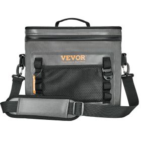 VEVOR Soft Cooler Bag, 24 Cans Soft Sided Cooler Bag Leakproof with Zipper, Waterproof Soft Cooler Insulated Bag