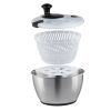 VEVOR Stainless Steel Salad Spinner, 4.75Qt, One-handed Easy Press Large Vegetable Dryer Washer