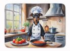 Manchester Terrier The Chef Memory Foam Kitchen Mat Machine Washable Anti-Fatigue Mat Cushion Comfort Bath Mat or Kitchen Rug