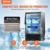 VEVOR Commercial Ice Maker, 70lbs/24H, Ice Maker Machine, 36 Ice Cubes in 12-15 Minutes