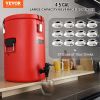 VEVOR Stainless Steel Insulated Beverage Dispenser, 4.5 Gallon 17.2 Liter, Thermal Hot and Cold Drink Server Dispenser with Spigot Handle