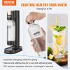 VEVOR Sparkling Water Maker, Soda Maker Machine for Home Carbonating, Seltzer Water Starter Kit with 2 BPA-free 1L PET Bottles, 2 CO2 Cylinders