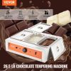 VEVOR Chocolate Tempering Machine, 26.5 Lbs 3 Tanks Chocolate Melting Pot TEMP Control 86~185¬∞F