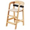 VEVOR Wooden High Chair for Babies & Toddlers, Convertible Adjustable Feeding Chair, Eat & Grow High Chair with Seat Cushion