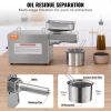 VEVOR Electric Oil Press Machine, 700W Stainless Steel Oil Extractor Machine, 140¬∞C / 284¬∞F Constant Temperature