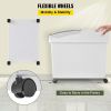 VEVOR Ingredient Bin, 10.5 Gallons Capacity Ingredient Storage Bin, PP Material Flour Bins On Wheels