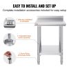 24" X 24" Commercial Stainless Steel Work Table Bench Prep Kitchen Restaurant