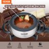 VEVOR Electric Fondue Pot Set for Cheese & Chocolate, 3 Quart Chocolate Melting Warmer