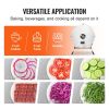 VEVOR Electric Vegetable Slicer, 0-0.5"/0-12mm Thickness Adjustable Commercial Slicer Machine, Convertible to Manual