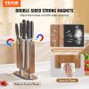 VEVOR Magnetic Knife Block, 10 inch Home Kitchen Knife Holder, Double Sided Magnetic Knife Stand, Multifunctional Storage Acacia Wood Knives Rack