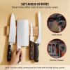 VEVOR Magnetic Knife Holder with Enhanced Strong Magnet, 10" No Drilling Knife Strips Organizer for Wall