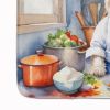 Westie The Chef Memory Foam Kitchen Mat Machine Washable Anti-Fatigue Mat Cushion Comfort Bath Mat or Kitchen Rug