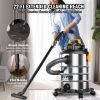 VEVOR Stainless Steel Wet Dry Shop Vacuum, 8 Gallon 6 Peak HP Wet/Dry Vac, Powerful Suction with Blower Function w/ Attachment 2-in-1 Crevice Nozzle