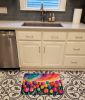 Tulips in Color Memory Foam Kitchen Mat Machine Washable Anti-Fatigue Mat Cushion Comfort Bath Mat or Kitchen Rug