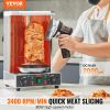 VEVOR Electric Shawarma Knife, 80W Cordless Battery Professional Turkish Knife, Commercial Stainless Steel Gyro Cutter