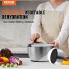 VEVOR Stainless Steel Salad Spinner, 4.75Qt, One-handed Easy Press Large Vegetable Dryer Washer