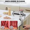 VEVOR Manual Meat Grinder, 304 Stainless Steel Hand Meat Grinder with Steel Table Clamp, Meat Mincer Sausage Maker & 2 Cutting Plates