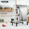 VEVOR 110V Frozen Yogurt Blending Machine 750W, Yogurt Milkshake Ice Cream Mixing Machine 304 Stainless Steel Construction