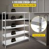 VEVOR Stainless Steel Shelving 60x18.5 Inch 5 Tier Adjustable Shelf Storage Unit Stainless Steel Heavy Duty Shelving for Kitchen Commercial Office Gar