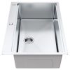 VEVOR Kitchen Sink, 304 Stainless Steel Drop-In Sinks, Top Mount Single Bowl Basin with Ledge and Accessories