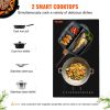 VEVOR Electric Cooktop, 2 Burners, 12'' Induction Stove Top, Built-in Magnetic Cooktop 3000W, 9 Heating Level Multifunctional Burner