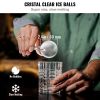 VEVOR Ice Ball Maker, Crystal Clear Ice Ball Maker 2.36inch Ice Sphere with Storage Bag and Ice Clamp