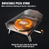 VEVOR Outdoor Pizza Oven, 16-inch, Gas Fired Pizza Maker, Portable Outside Stainless Steel Pizza Grill with 360¬∞ Rotatable Pizza Stone