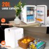 VEVOR Mini Fridge, 20L Skincare Fridges with Temper Control Touch Screen, Portable Small Beverage Refrigerator for Bedroom Office Car Dorm