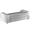 VEVOR Hot Dog Roller, 12 Hot Dog Capacity 5 Rollers, 750W Stainless Steel Cook Warmer Machine with Dual Temp Control