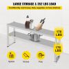 VEVOR Double Overshelf, Double Tier Stainless Steel Overshelf, 48 x 12 x 24 in Double Deck Overshelf