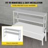 VEVOR Double Overshelf, Double Tier Stainless Steel Overshelf, 48 x 12 x 24 in Double Deck Overshelf