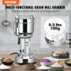 VEVOR 150g Electric Grain Mill Grinder, High Speed 1050W Commercial Spice Grinders, Stainless Steel Pulverizer Powder Machine