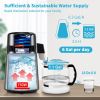 VEVOR 1.1 Gal Water Distiller, 0.3 Gal/H, 750W Distilled Water Maker Machine 0-99H Timing Set Temp Display