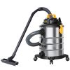 VEVOR Stainless Steel Wet Dry Shop Vacuum, 8 Gallon 6 Peak HP Wet/Dry Vac, Powerful Suction with Blower Function w/ Attachment 2-in-1 Crevice Nozzle