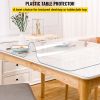 VEVOR Plastic Table Cover 40 x 72 Inch, 1.5 mm Thick Clear Table Protector, Rectangle Clear Desk Mat