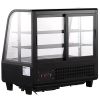 VEVOR Refrigerated Display Case, 3.5 Cu.Ft./100L, 2-Tier, Countertop Pastry Display Case Commercial Display Refrigerator with LED Lighting