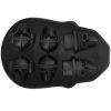 VEVOR Skull Ice Cube Tray, 6-Grid Skull Ice Ball Maker, Flexible Black Silicone Ice Tray with Lid & Funnel