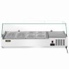 VEVOR Refrigerated Condiment Prep Station, 48-Inch, 10.8Qt Sandwich Prep Table w/ 2 1/3 Pans & 4 1/6 Pans