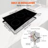 VEVOR Electric Cooktop, 5 Burners, 30'' Induction Stove Top, Built-in Magnetic Cooktop 9200W, 9 Heating Level Multifunctional Burner